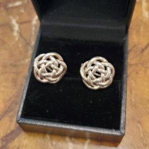 *sold*Authentic tiffany flower 925 sliver earrings